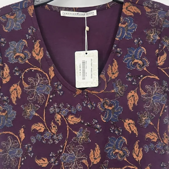 Peruvian Connection Plum Maxi Dress NWT - Picture 15 of 15